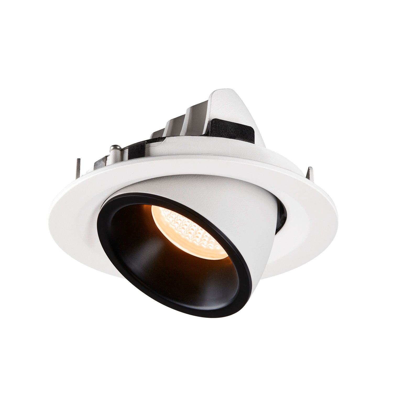 NUMINOS® GIMBLE M, luminária para encastrar no teto, branca/preta 2700 K 40°