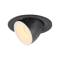 NUMINOS® GIMBLE M, luminária para encastrar no teto, preta/branca 3000 K 20°