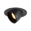 NUMINOS® GIMBLE M, luminária para encastrar no teto, preta 3000 K 40°