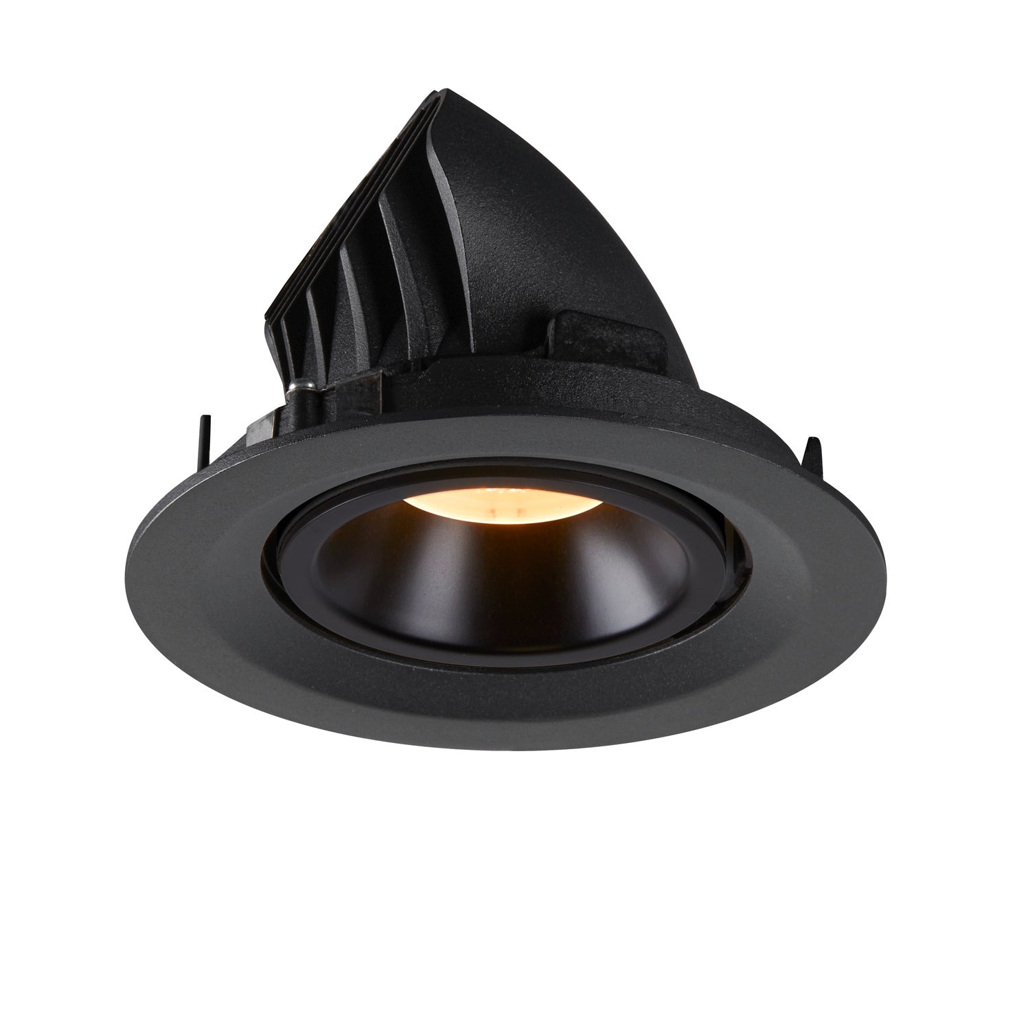NUMINOS® GIMBLE M, luminária para encastrar no teto, preta 3000 K 40°