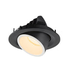 NUMINOS® GIMBLE M, luminária para encastrar no teto, preta/branca 3000 K 55°