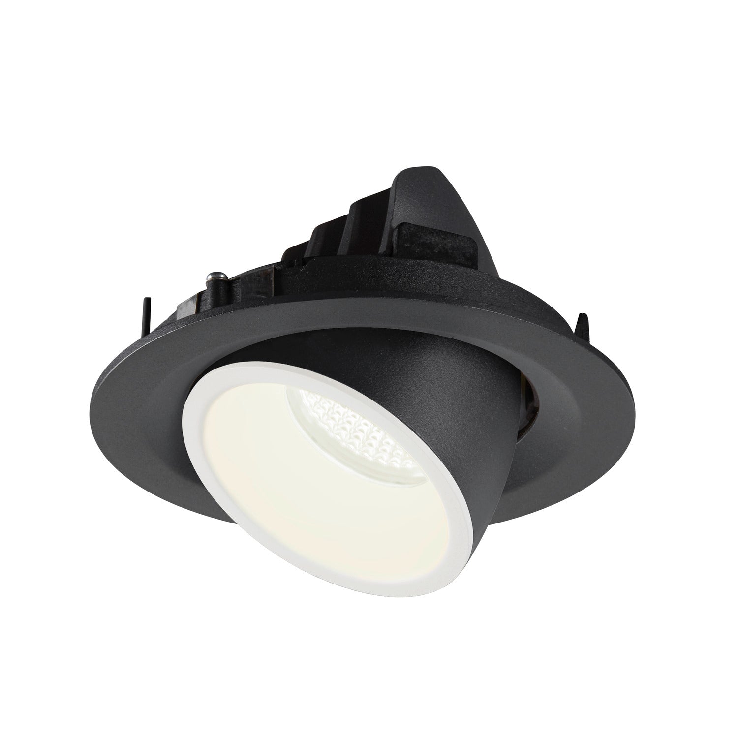 NUMINOS® GIMBLE M, luminária para encastrar no teto, preta/branca 4000 K 20°