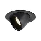 NUMINOS® GIMBLE M, luminária para encastrar no teto, preta 4000 K 55°
