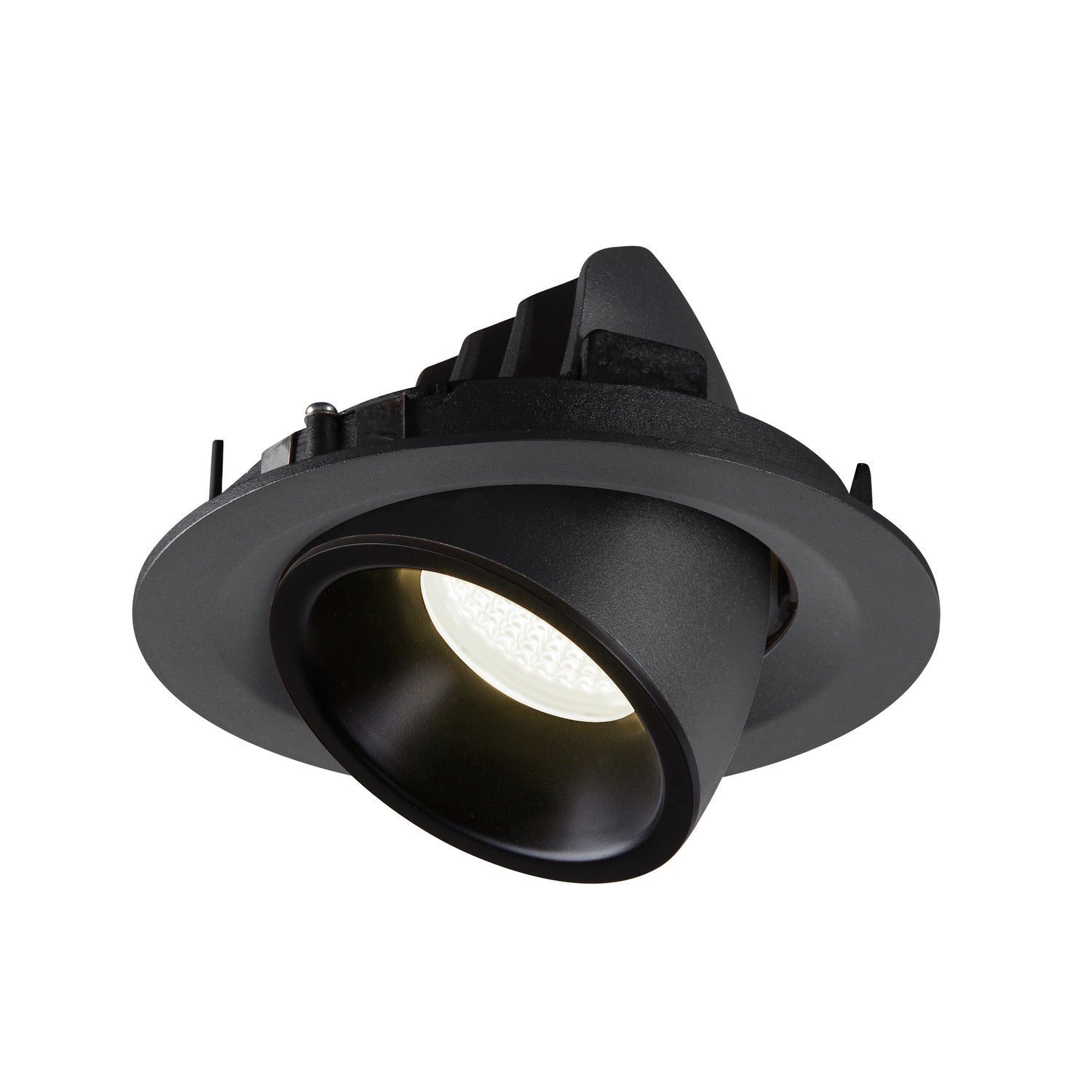 NUMINOS® GIMBLE M, luminária para encastrar no teto, preta 4000 K 55°