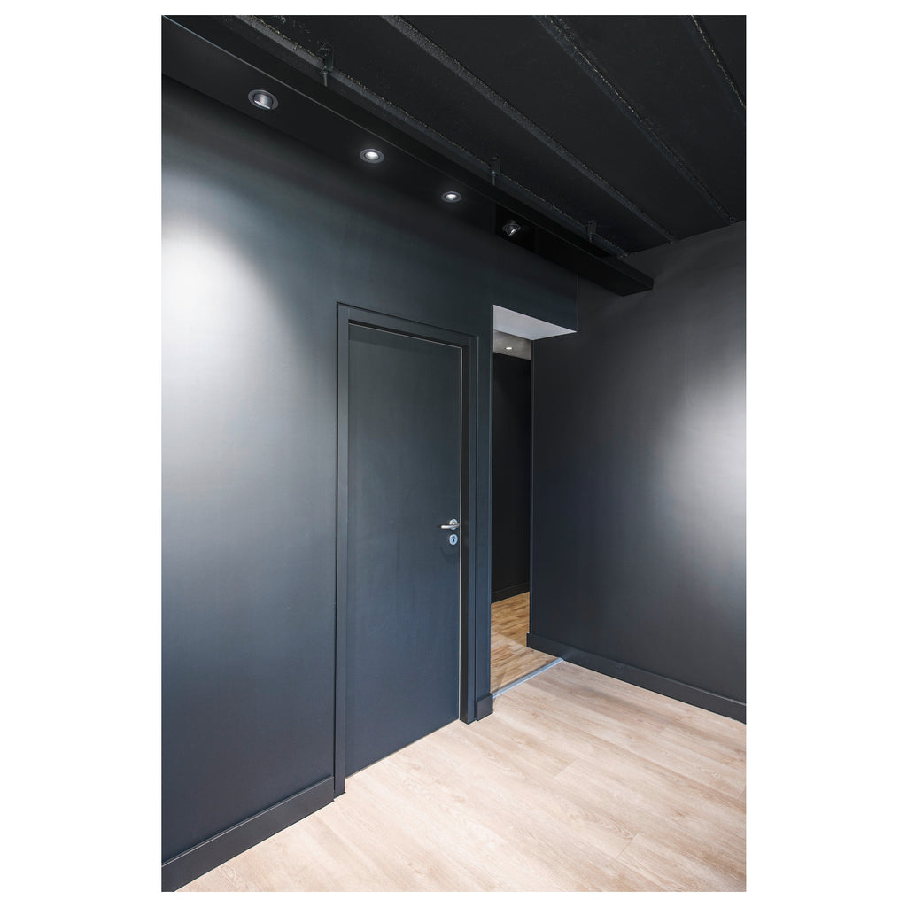 NUMINOS® GIMBLE M, luminária para encastrar no teto, preta 4000 K 55°