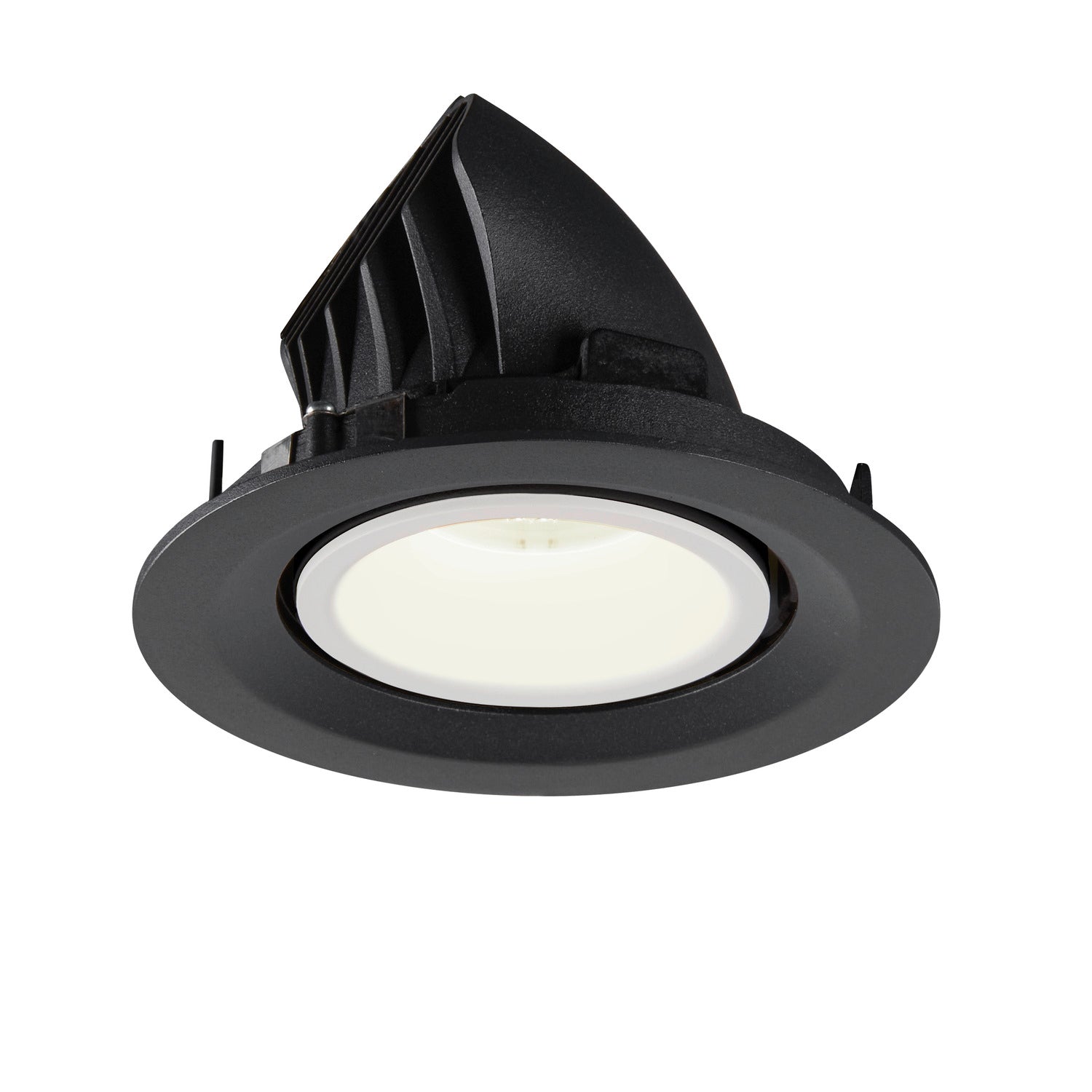 NUMINOS® GIMBLE M, luminária para encastrar no teto, preta/branca 4000 K 55°