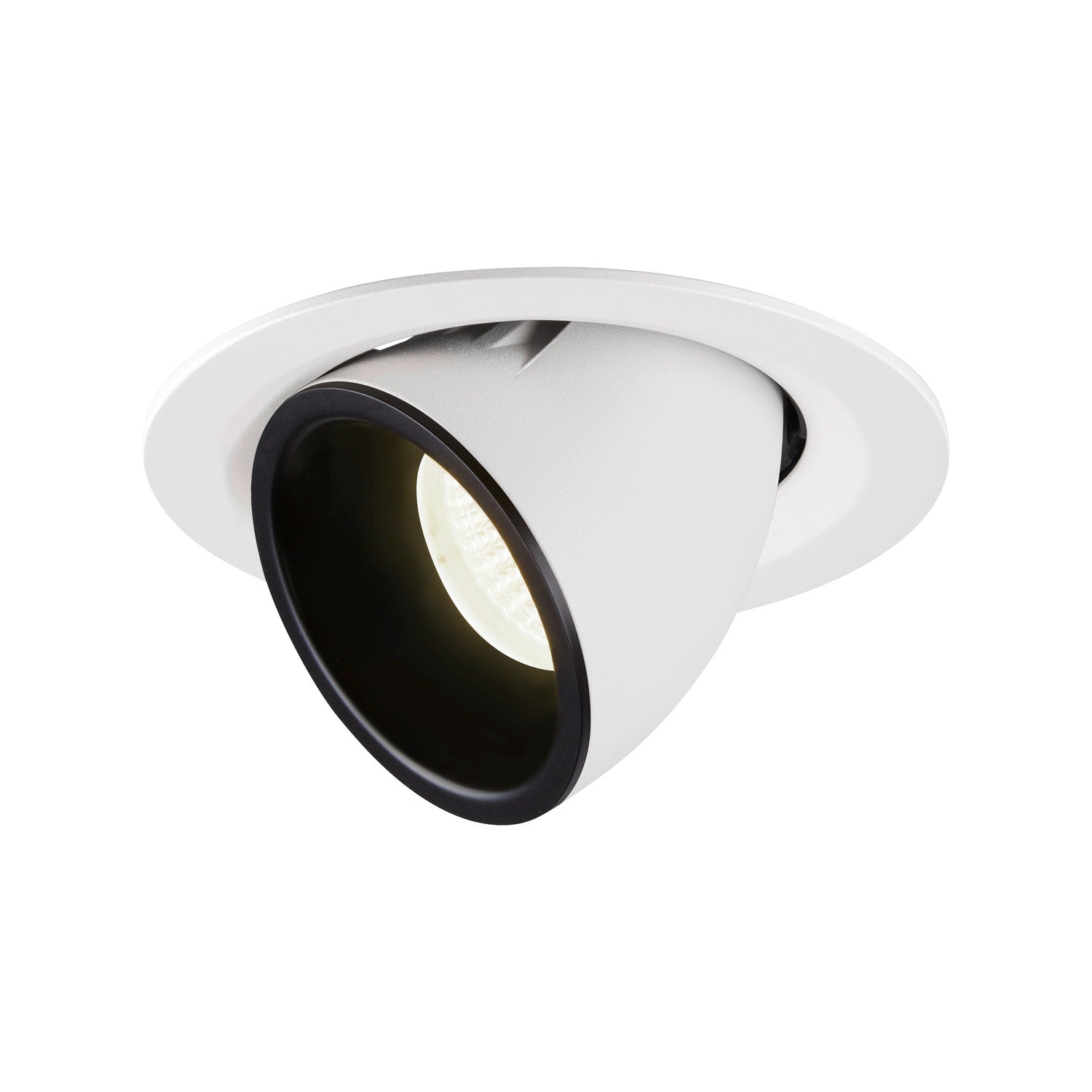 NUMINOS® GIMBLE M, luminária para encastrar no teto, branca/preta 4000 K 20°