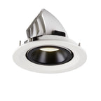 NUMINOS® GIMBLE M, luminária para encastrar no teto, branca/preta 4000 K 20°