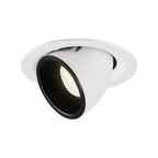 NUMINOS® GIMBLE M, luminária para encastrar no teto, branca/preta 4000 K 40°