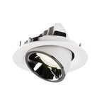 NUMINOS® GIMBLE M, luminária para encastrar no teto, branca/cromada 4000 K 40°