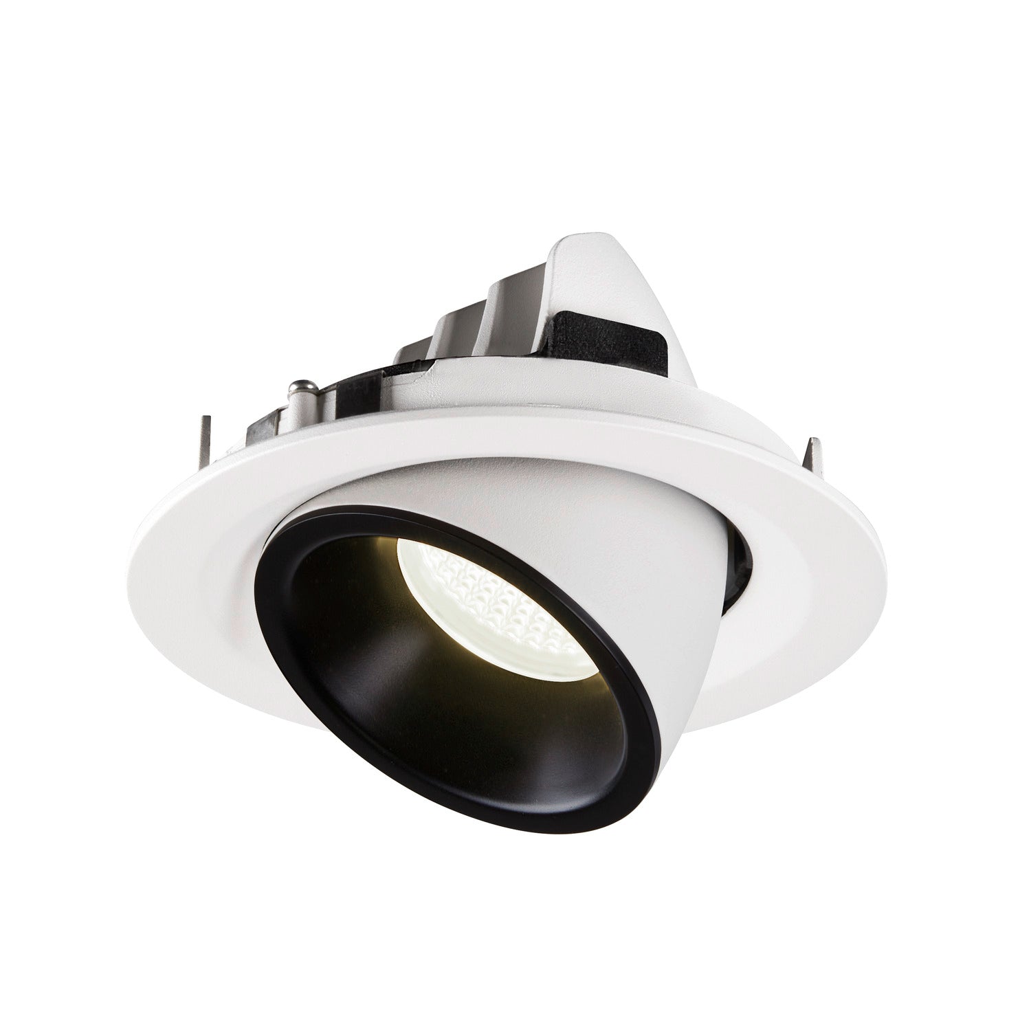 NUMINOS® GIMBLE M, luminária para encastrar no teto, branca/preta 4000 K 55°