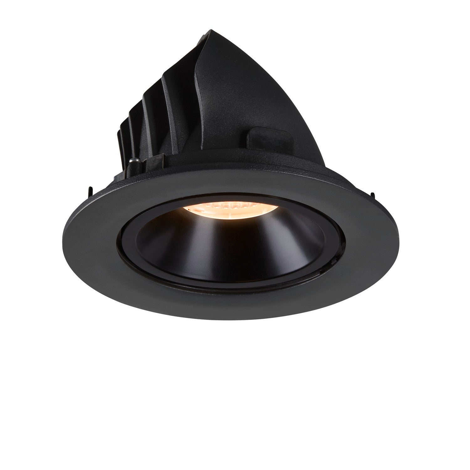 NUMINOS® GIMBLE L, luminária para encastrar no teto, preta 2700 K 20°