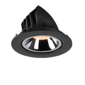NUMINOS® GIMBLE L, luminária para encastrar no teto, preta/cromada 2700 K 40°