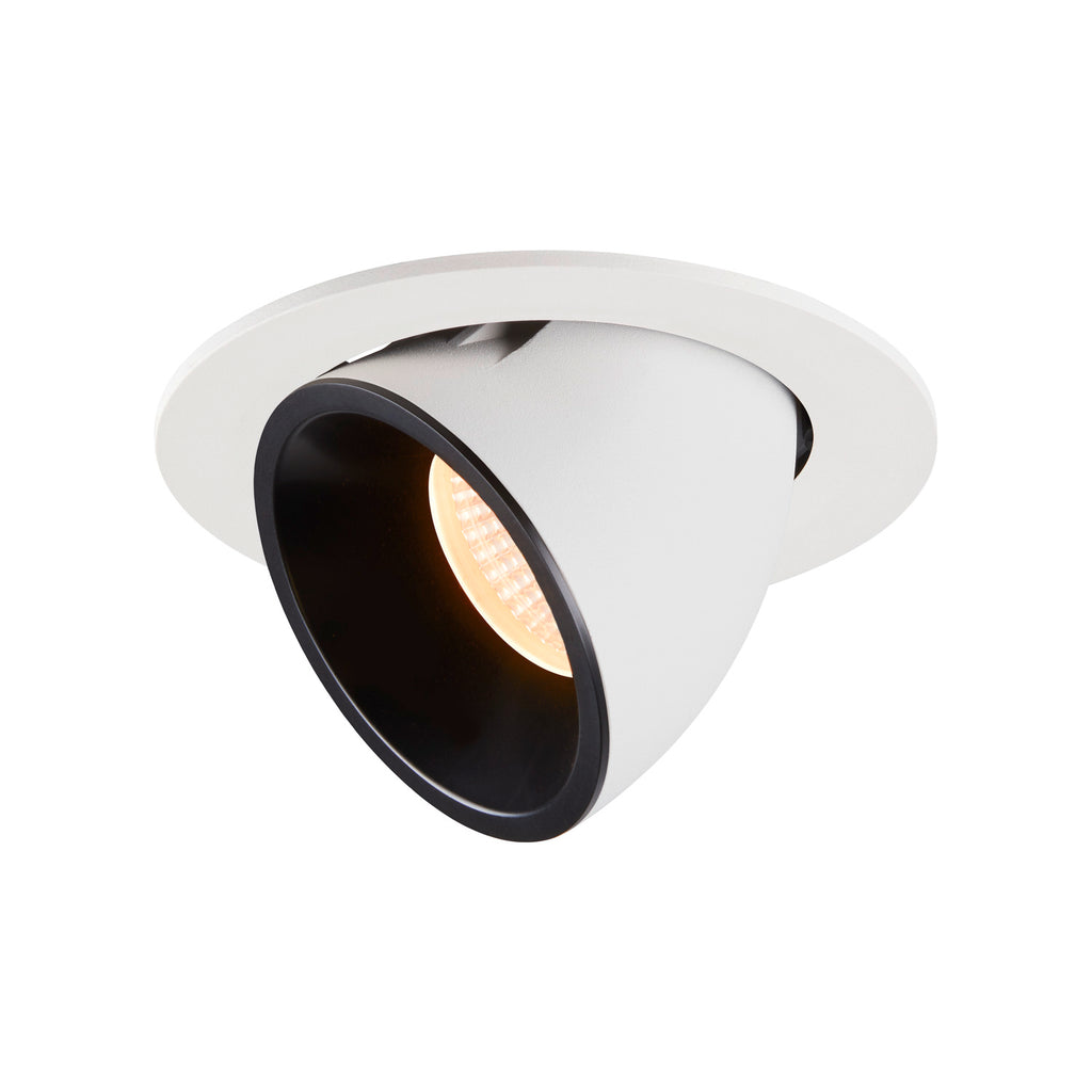 NUMINOS® GIMBLE L, luminária para encastrar no teto, branca/preta 2700 K 40°