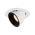 NUMINOS® GIMBLE L, luminária para encastrar no teto, branca/preta 2700 K 40°