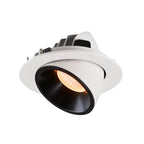NUMINOS® GIMBLE L, luminária para encastrar no teto, branca/preta 2700 K 40°