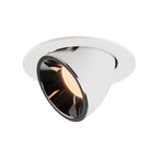 NUMINOS® GIMBLE L, luminária para encastrar no teto, branca/cromada 2700 K 40°