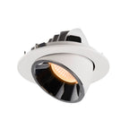 NUMINOS® GIMBLE L, luminária para encastrar no teto, branca/cromada 2700 K 40°