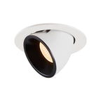 NUMINOS® GIMBLE L, luminária para encastrar no teto, branca/preta 2700 K 55°