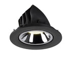 NUMINOS® GIMBLE L, luminária para encastrar no teto, preta/cromada 4000 K 20°
