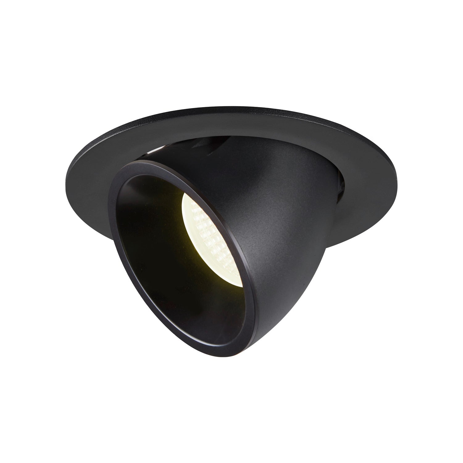 NUMINOS® GIMBLE L, luminária para encastrar no teto, preta 4000 K 40°