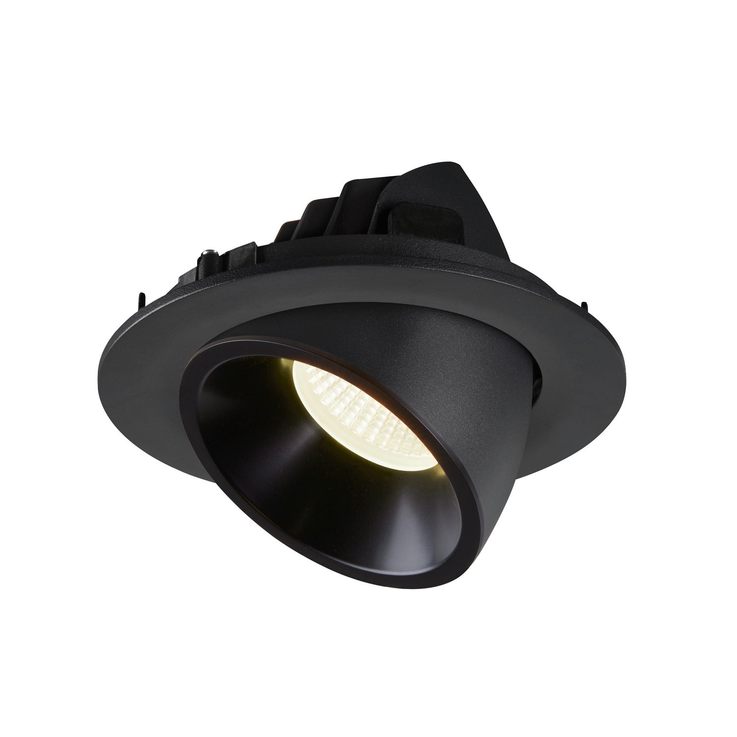 NUMINOS® GIMBLE L, luminária para encastrar no teto, preta 4000 K 55°