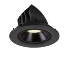 NUMINOS® GIMBLE L, luminária para encastrar no teto, preta 4000 K 55°