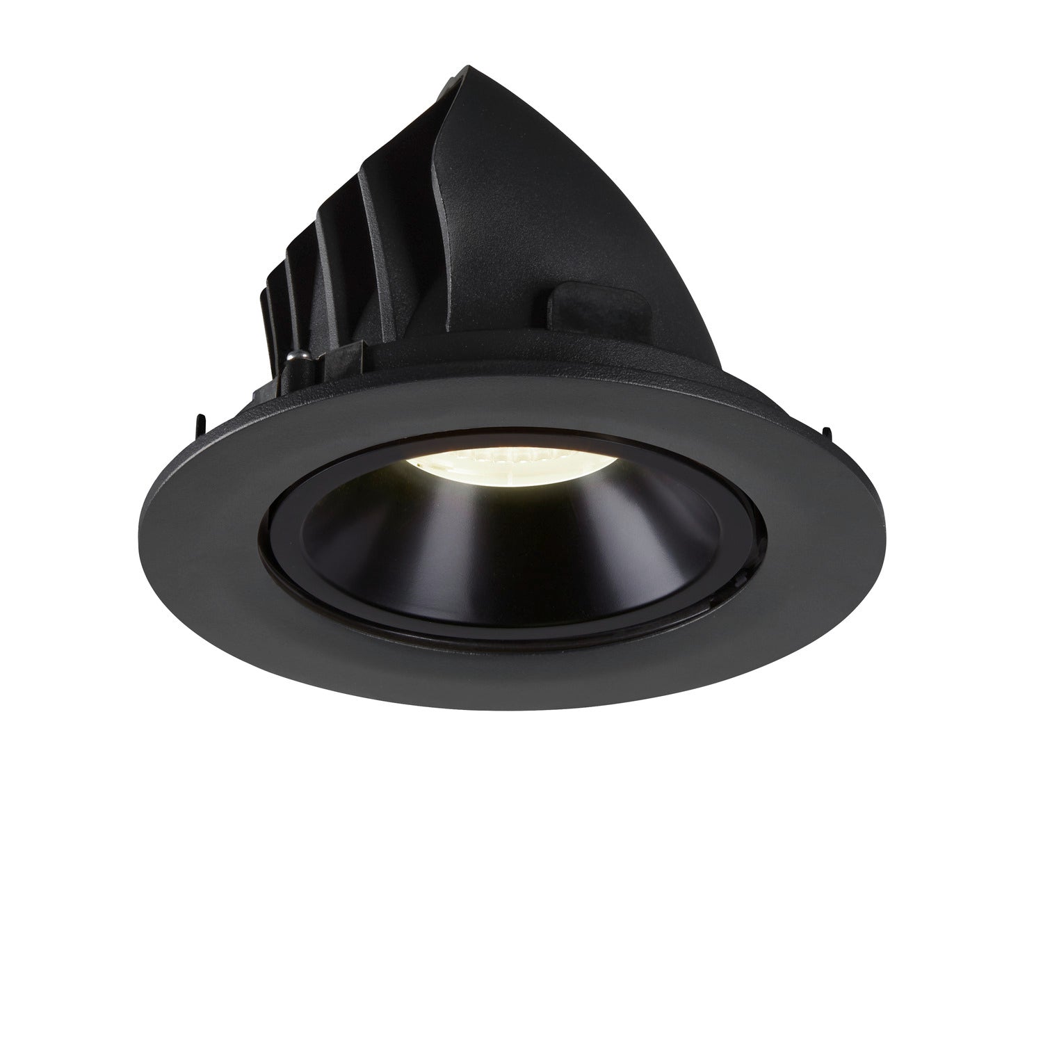 NUMINOS® GIMBLE L, luminária para encastrar no teto, preta 4000 K 55°