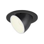 NUMINOS® GIMBLE L, luminária para encastrar no teto, preta/branca 4000 K 55°