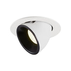NUMINOS® GIMBLE L, luminária para encastrar no teto, branca/preta 4000 K 20°