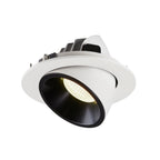 NUMINOS® GIMBLE L, luminária para encastrar no teto, branca/preta 4000 K 40°