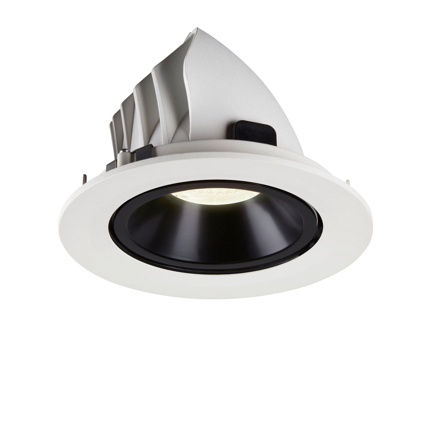 NUMINOS® GIMBLE L, luminária para encastrar no teto, branca/preta 4000 K 55°