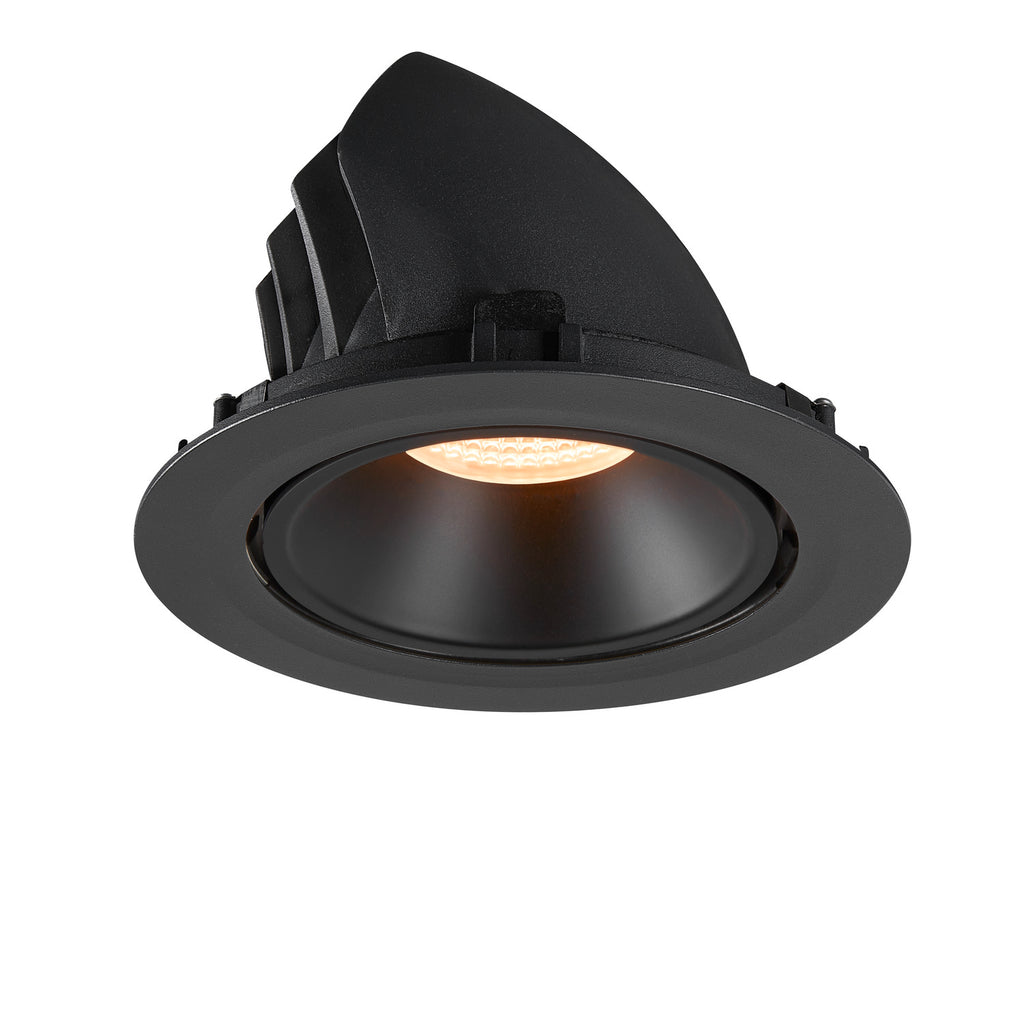 NUMINOS® GIMBLE XL, luminária para encastrar no teto, preta 2700 K 40°