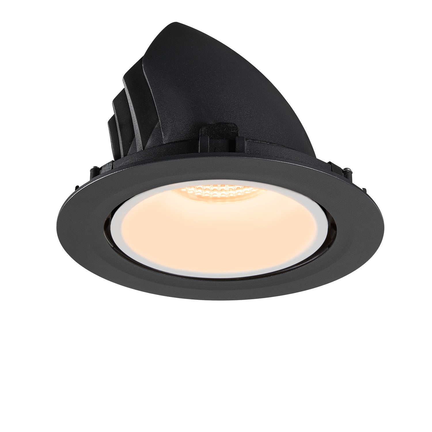 NUMINOS® GIMBLE XL, luminária para encastrar no teto, preta/branca 2700 K 40°