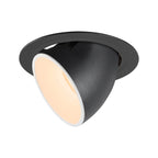 NUMINOS® GIMBLE XL, luminária para encastrar no teto, preta/branca 2700 K 55°