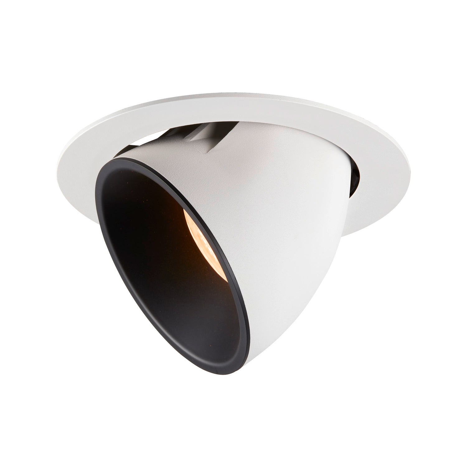 NUMINOS® GIMBLE XL, luminária para encastrar no teto, branca/preta 2700 K 40°