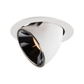 NUMINOS® GIMBLE XL, luminária para encastrar no teto, branca/cromada 2700 K 40°