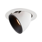 NUMINOS® GIMBLE XL, luminária para encastrar no teto, branca/preta 2700 K 55°