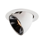 NUMINOS® GIMBLE XL, luminária para encastrar no teto, branca/cromada 2700 K 55°