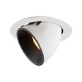 NUMINOS® GIMBLE XL, luminária para encastrar no teto, branca/preta 3000 K 40°