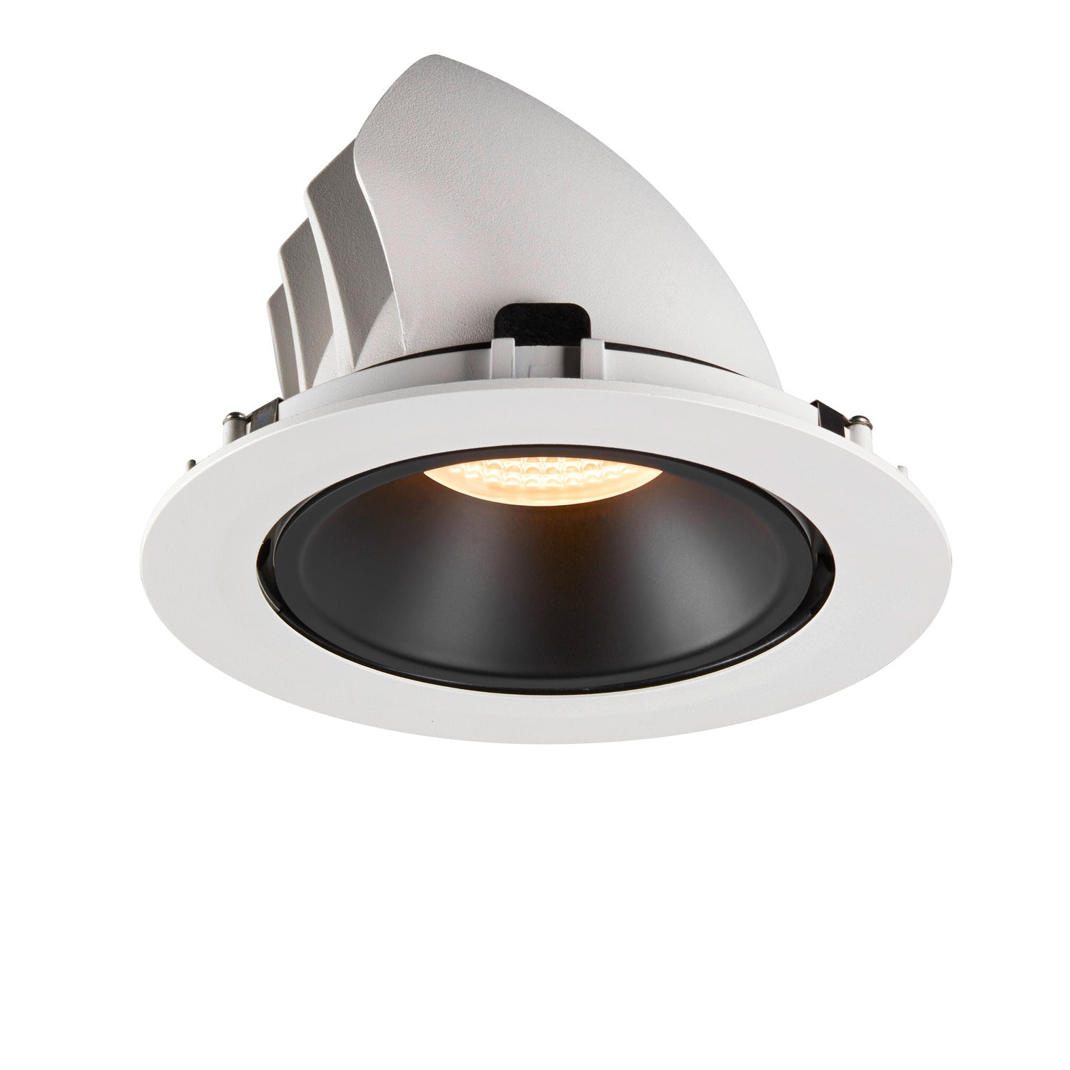 NUMINOS® GIMBLE XL, luminária para encastrar no teto, branca/preta 3000 K 40°