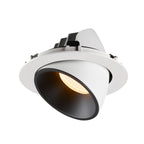 NUMINOS® GIMBLE XL, luminária para encastrar no teto, branca/preta 3000 K 55°