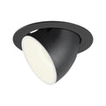 NUMINOS® GIMBLE XL, luminária para encastrar no teto, preta/branca 4000 K 20°