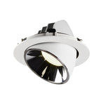 NUMINOS® GIMBLE XL, luminária para encastrar no teto, branca/cromada 4000 K 20°