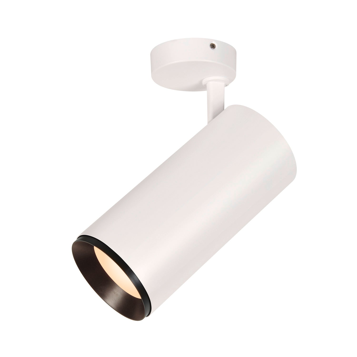 NUMINOS® XL CL, PHASE, Candeeiro de teto de superfície, 3000 K, 28 Watt, Ângulos de fases, 24°, branco mate / preto mate