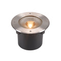 ROCCI 200 EL redondo, luminária para encastrar no pavimento, aço inoxidável 316, 16 W 3000 K 120°