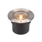 ROCCI 200 EL redondo, luminária para encastrar no pavimento, aço inoxidável 316, 16 W 3000 K 120°