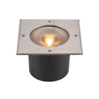 ROCCI 200 EL quadrado, luminária para encastrar no pavimento, preta 16 W 3000 K 120°