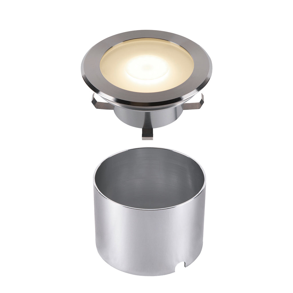 DASAR FLAT 120 EL, luminária para encastrar no pavimento, aço inoxidável 7 W 3000 K
