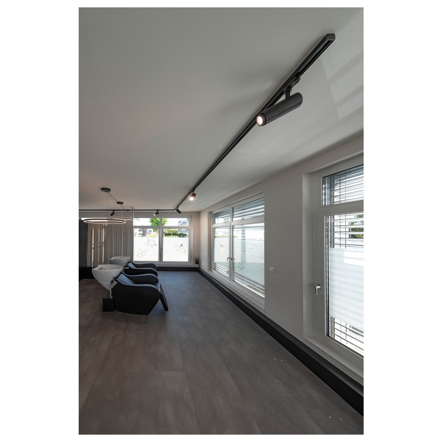 ONE 80 DALI, luminária suspensa LED de interior, preto, 3000/4000 K